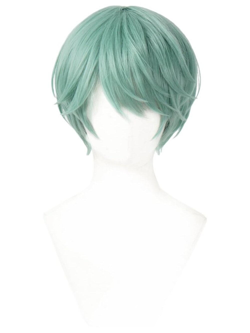 Women's Green Synthetic Fiber Cosplay Halloween Costume Double Braid Wigs